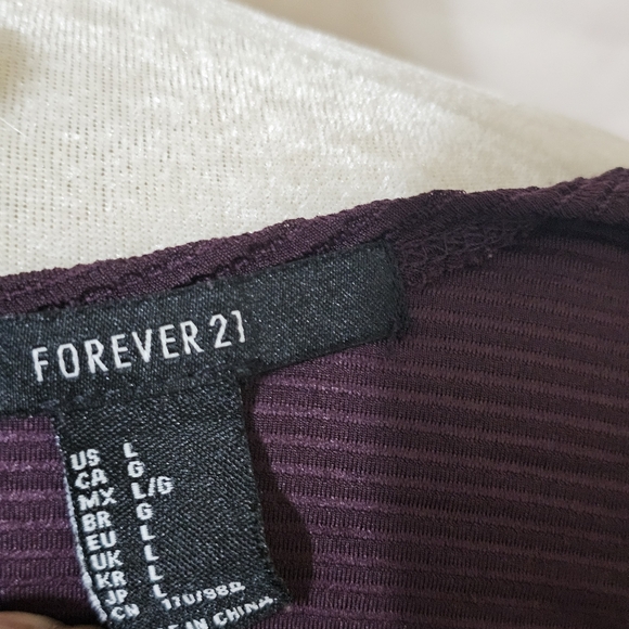 Forever 21 Deep Purple Long Sleeve Top - Picture 7 of 7